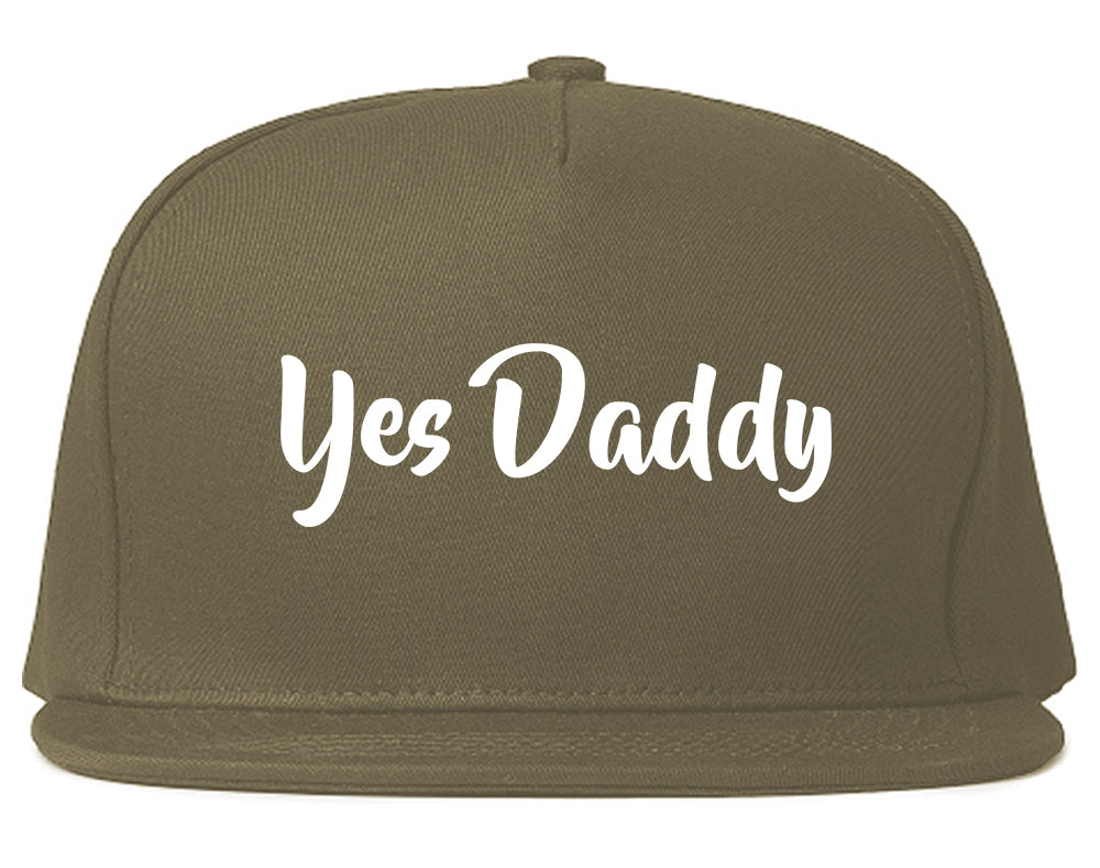 Yes Daddy Snapback Hat Grey