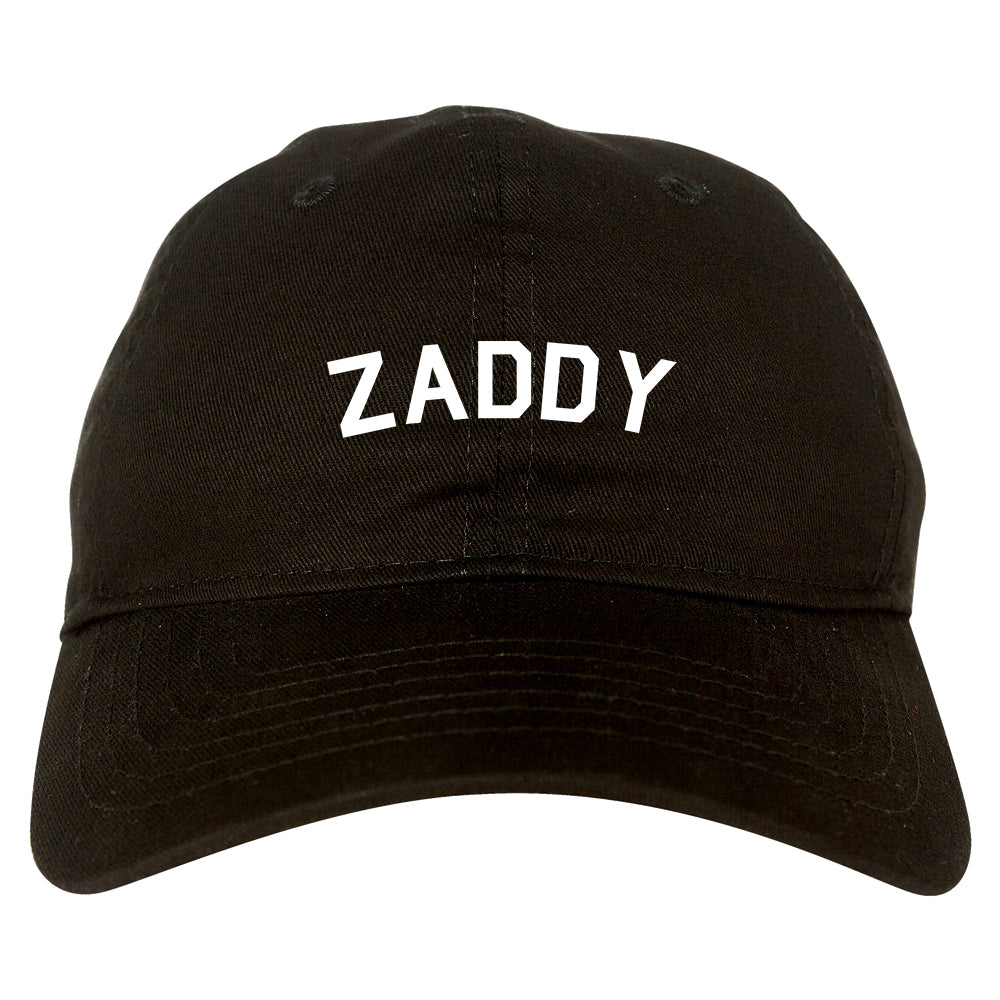 Zaddy Mens Dad Hat Baseball Cap Black