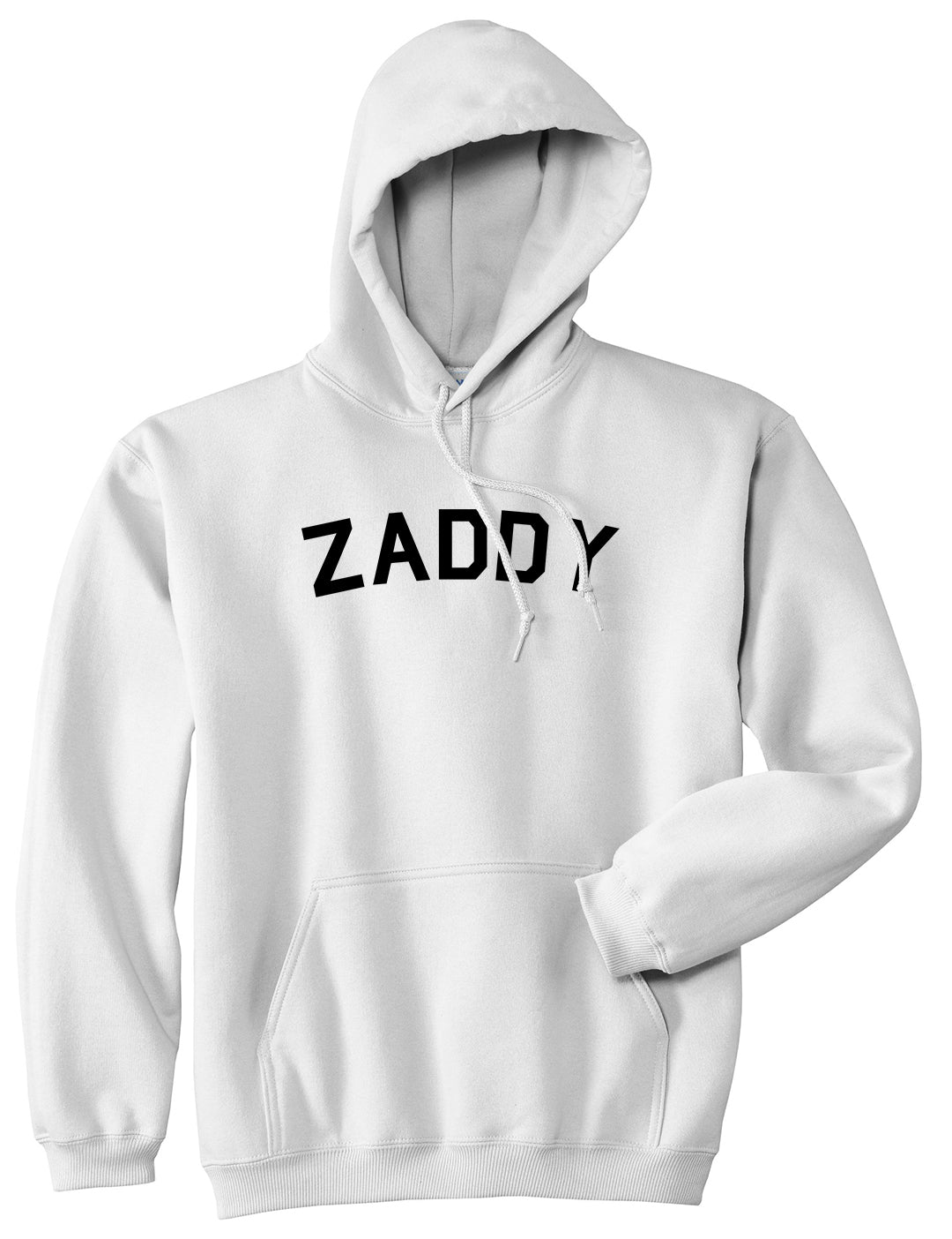 Zaddy Mens Pullover Hoodie White