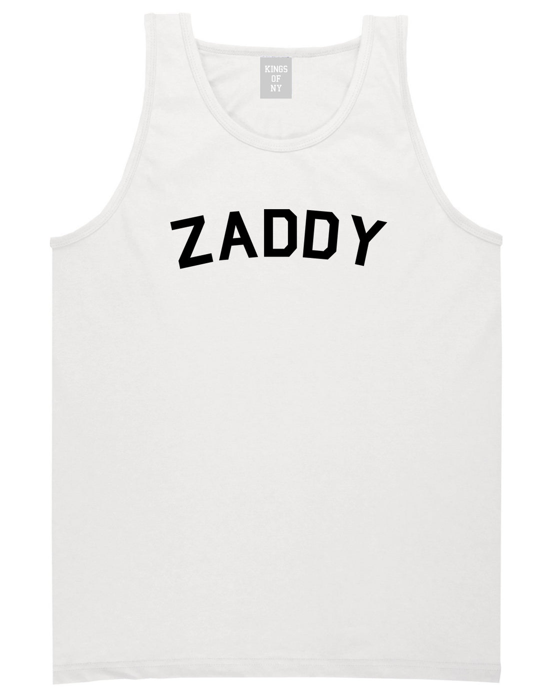 Zaddy Mens Tank Top Shirt White