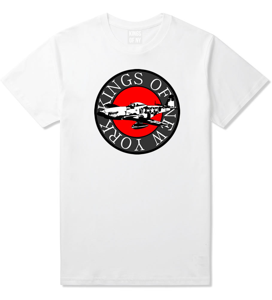 Kings Of NY Airplane World War T-Shirt in White