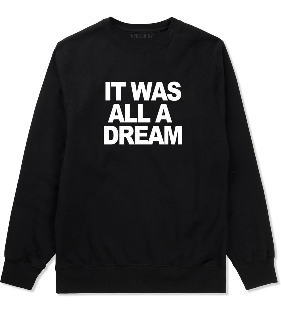 It Was All A Dream Biggie Brooklyn Crewneck Sweatshirt in Black