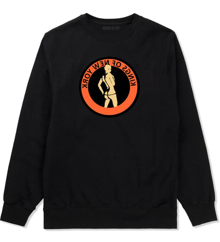 Amber Logo Rose Twerk Butt New York Style Crewneck Sweatshirt In Black by Kings Of NY
