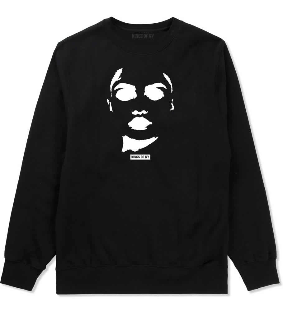 Amina Sexy Model Crewneck Sweatshirt in Black By Kings Of NY