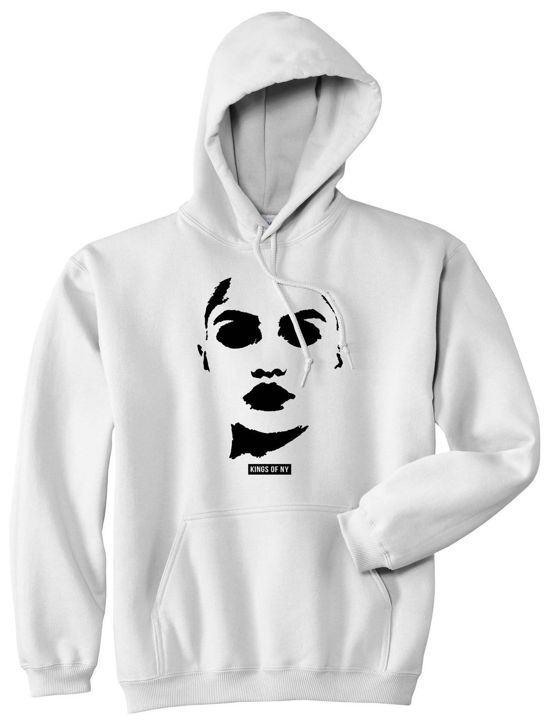 Amina Sexy Model Pullover Hoodie in White By Kings Of NY