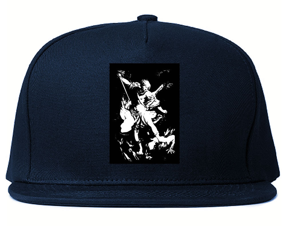Angel Of Death Ancient Goth Myth Snapback Hat in Navy Blue By Kings Of NY