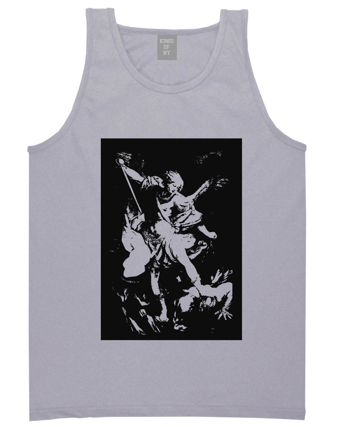 Angel Of Death Ancient Goth Myth Tank Top in Grey By Kings Of NY