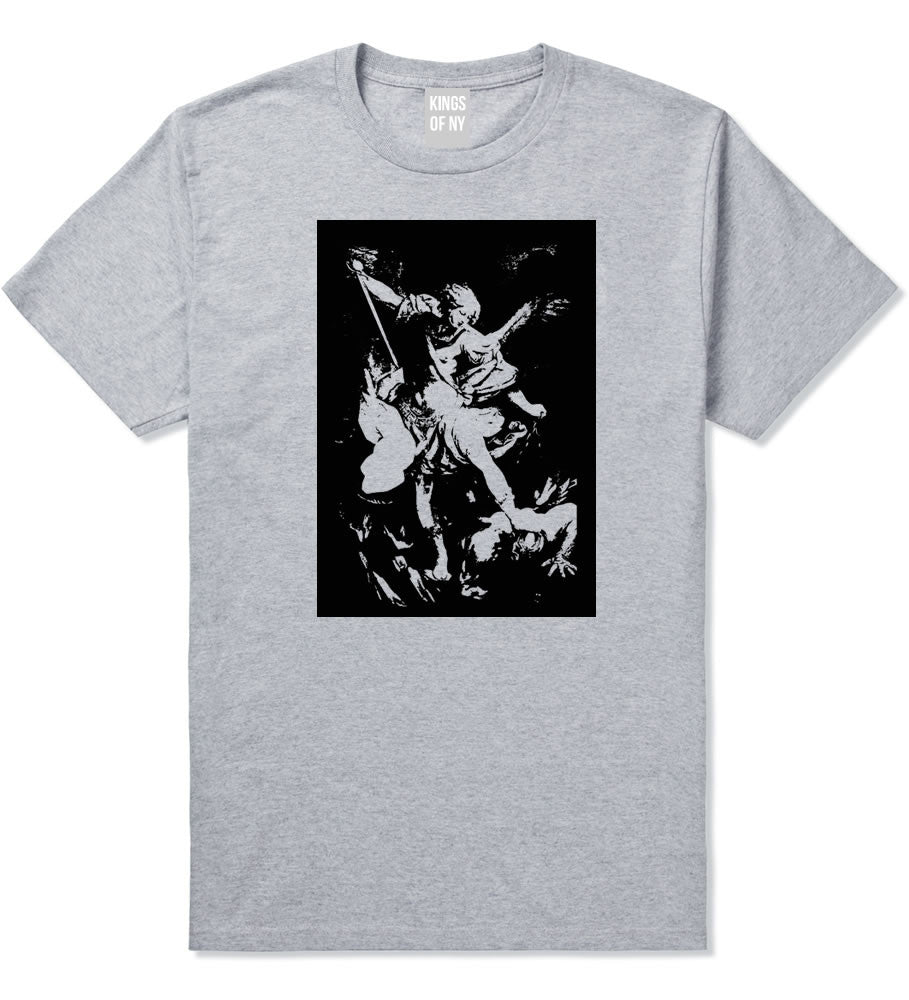 Angel Of Death Ancient Goth Myth T-Shirt in Grey By Kings Of NY