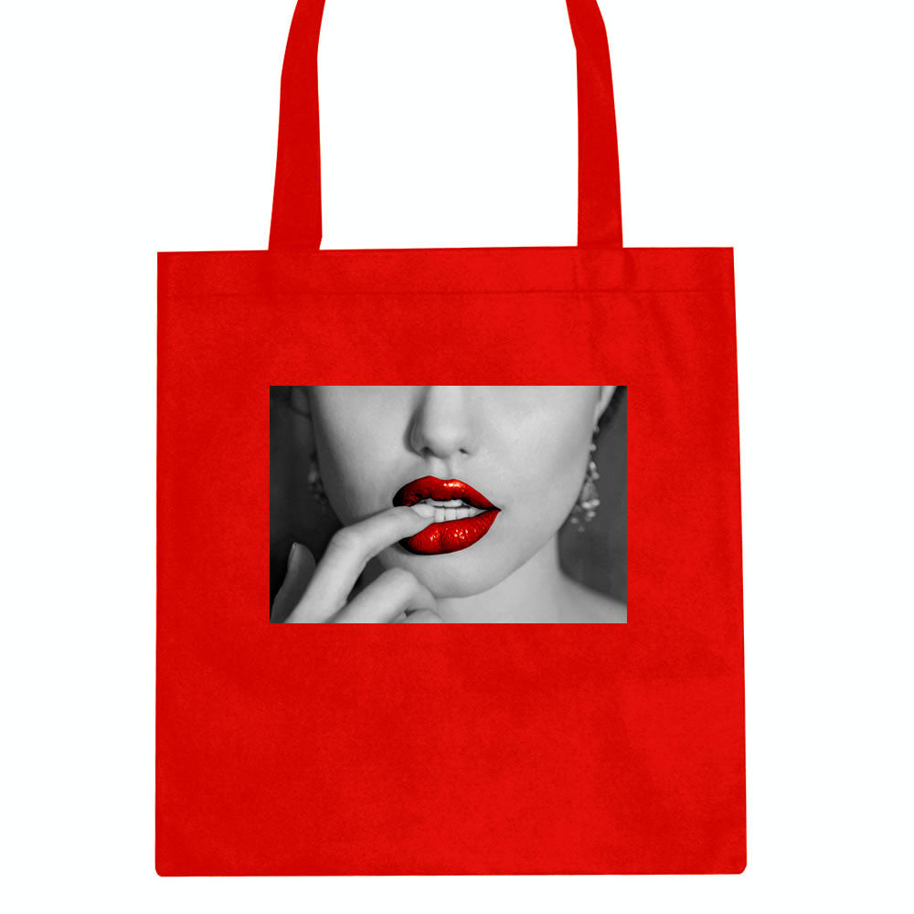 Angelina Red Lips Sexy Tote Bag By Kings Of NY