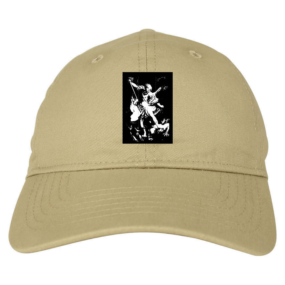 Angel Of Death Ancient Goth Myth Dad Hat in Tan By Kings Of NY