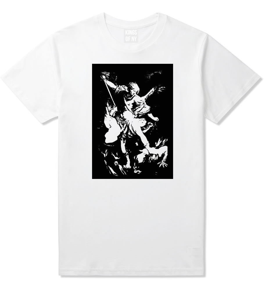 Angel Of Death Ancient Goth Myth T-Shirt in White By Kings Of NY