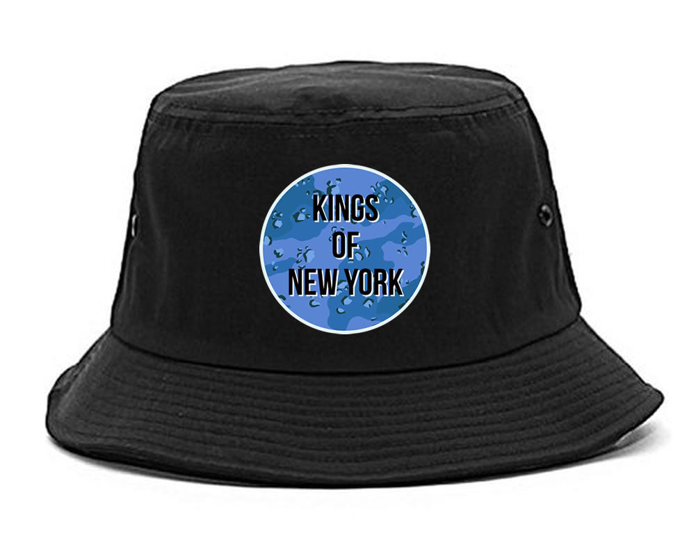  Army Chest Logo Armed Force Bucket Hat in Black by Kings Of NY