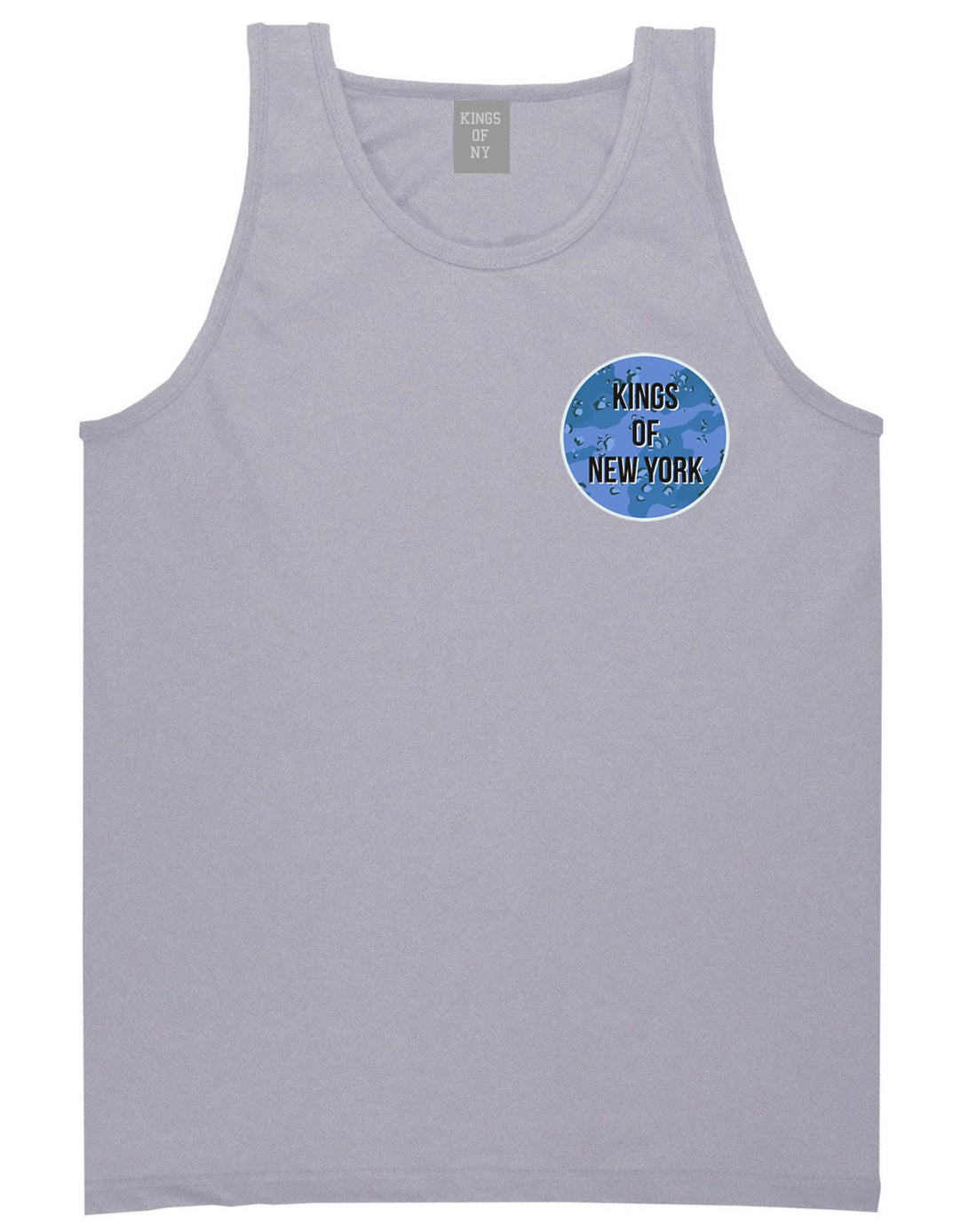  Army Chest Logo Armed Force Tank Top in Grey by Kings Of NY