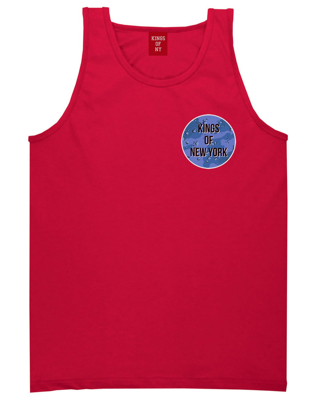  Army Chest Logo Armed Force Tank Top in Red by Kings Of NY