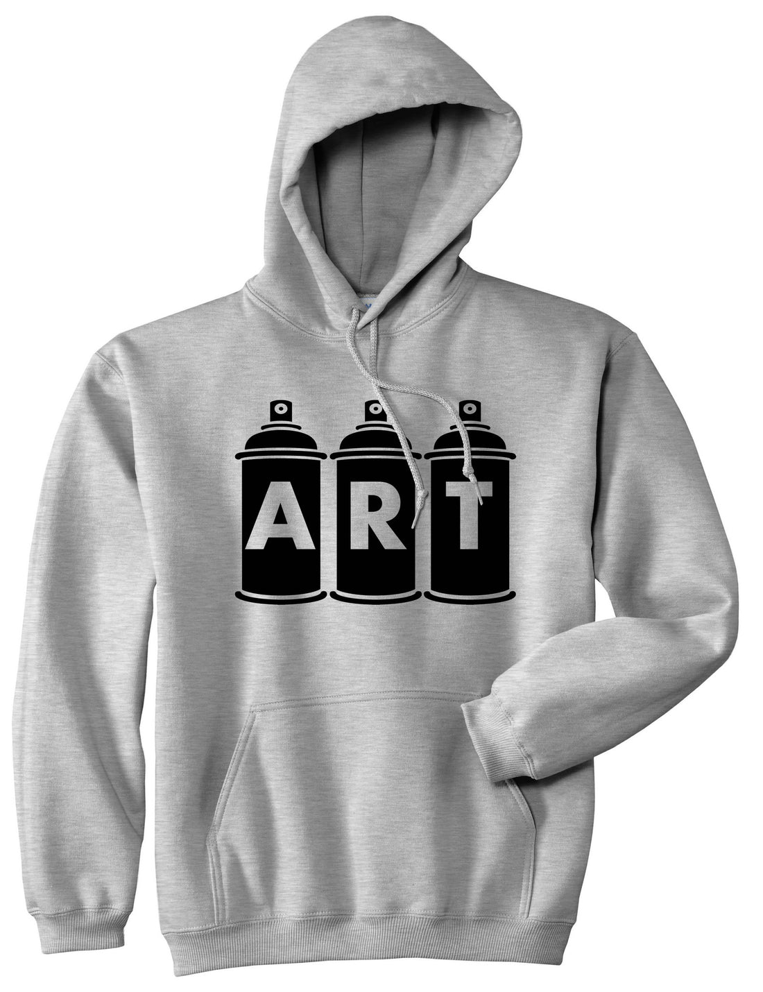 Art graf graffiti spray can paint artist Pullover Hoodie in Grey By Kings Of NY