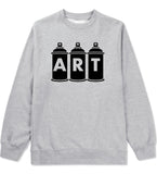 Art graf graffiti spray can paint artist Boys Kids Crewneck Sweatshirt in Grey By Kings Of NY