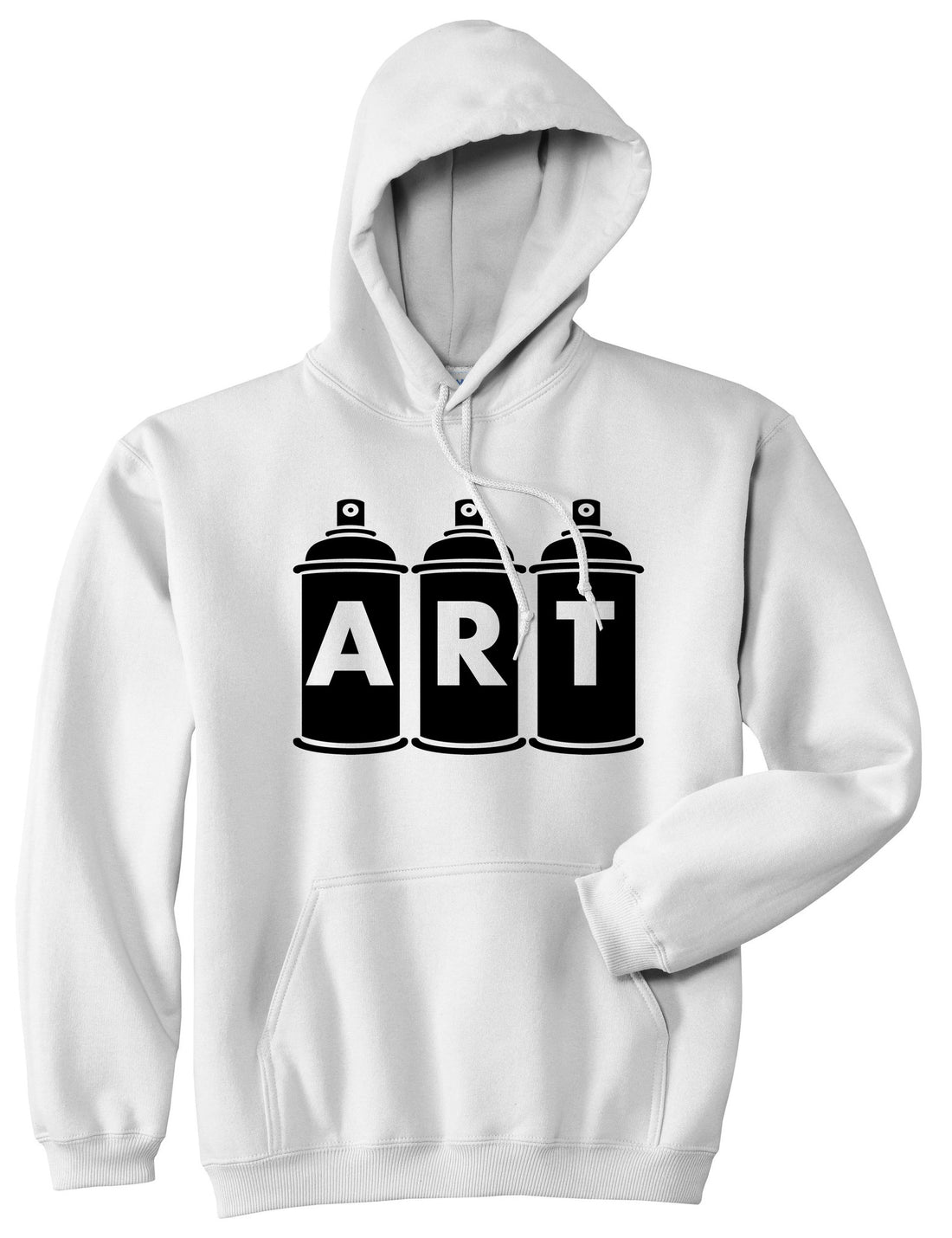 Art graf graffiti spray can paint artist Pullover Hoodie in White By Kings Of NY