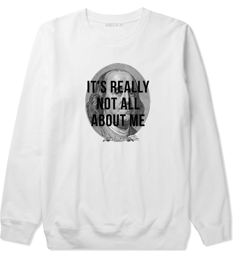 Benjamins Money Hiphop Flow Dollar Cash Boys Kids Crewneck Sweatshirt in White by Kings Of NY