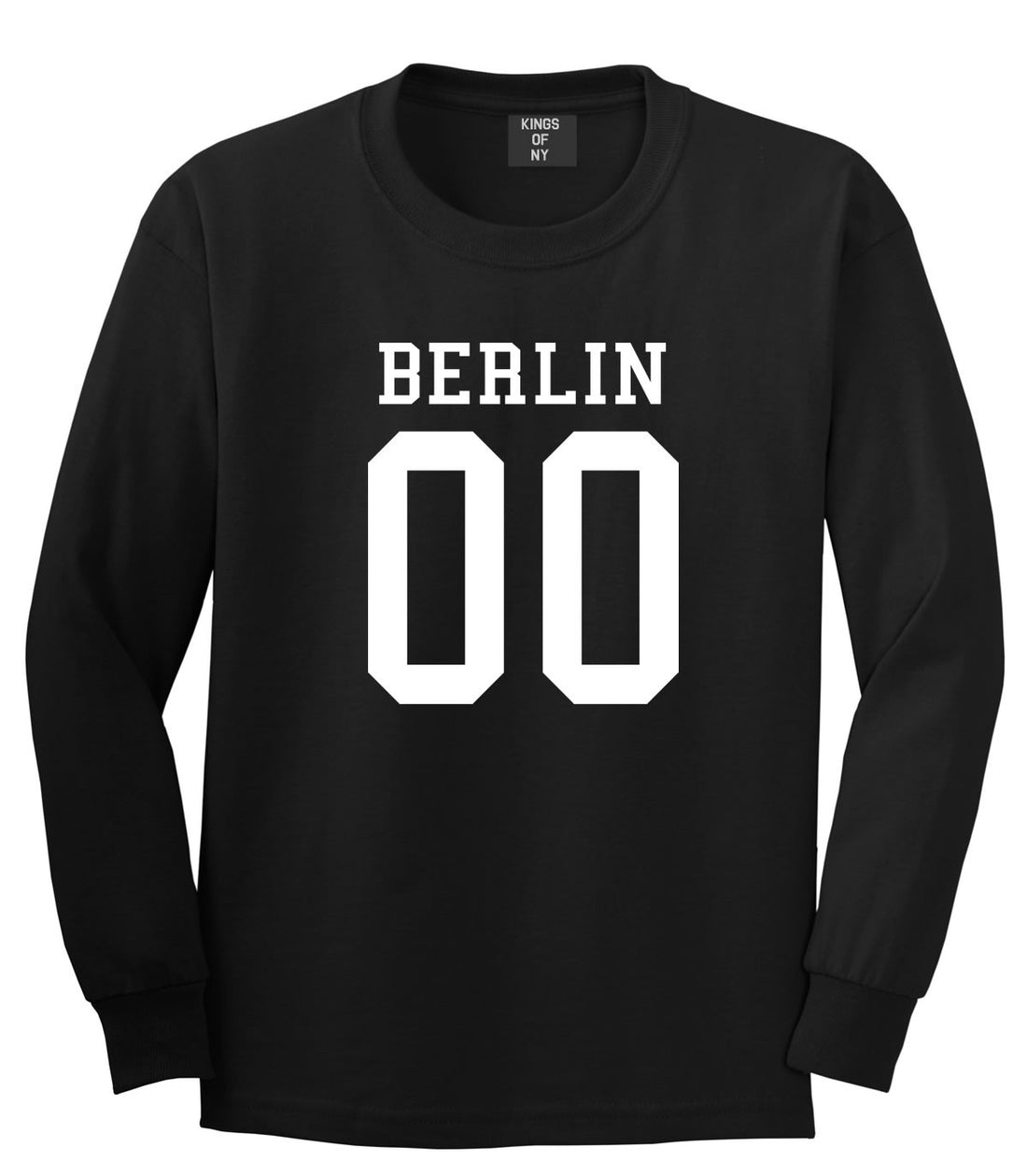 Berlin Team Jersey Germany Country Long Sleeve T-Shirt in Black By Kings Of NY