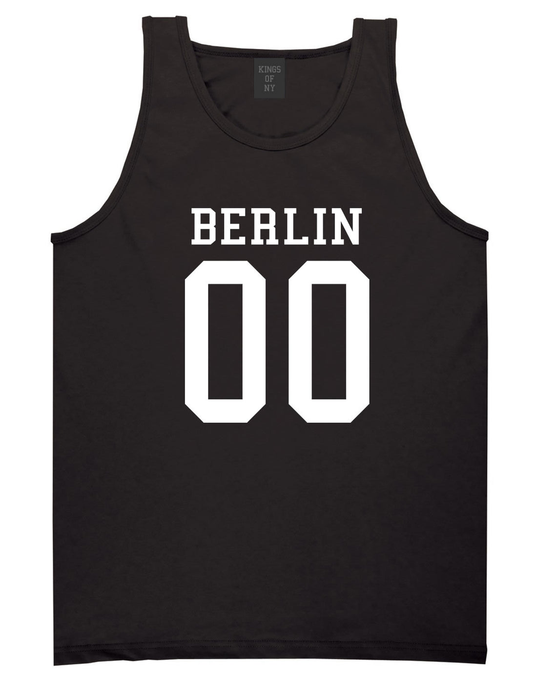 Berlin Team Jersey Germany Country Tank Top in Black By Kings Of NY