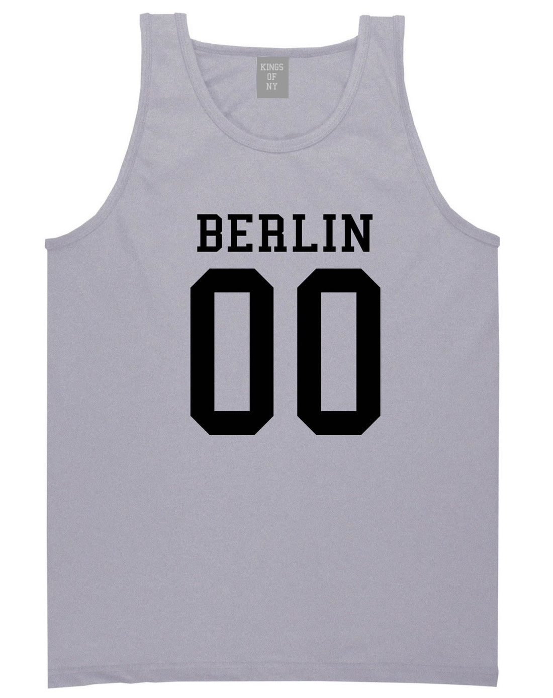Berlin Team Jersey Germany Country Tank Top in Grey By Kings Of NY