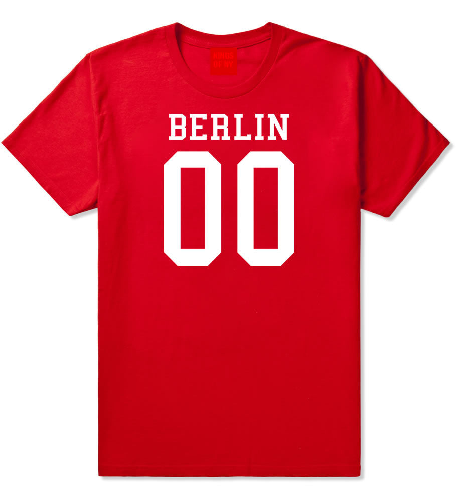Berlin Team Jersey Germany Country T-Shirt in Red By Kings Of NY