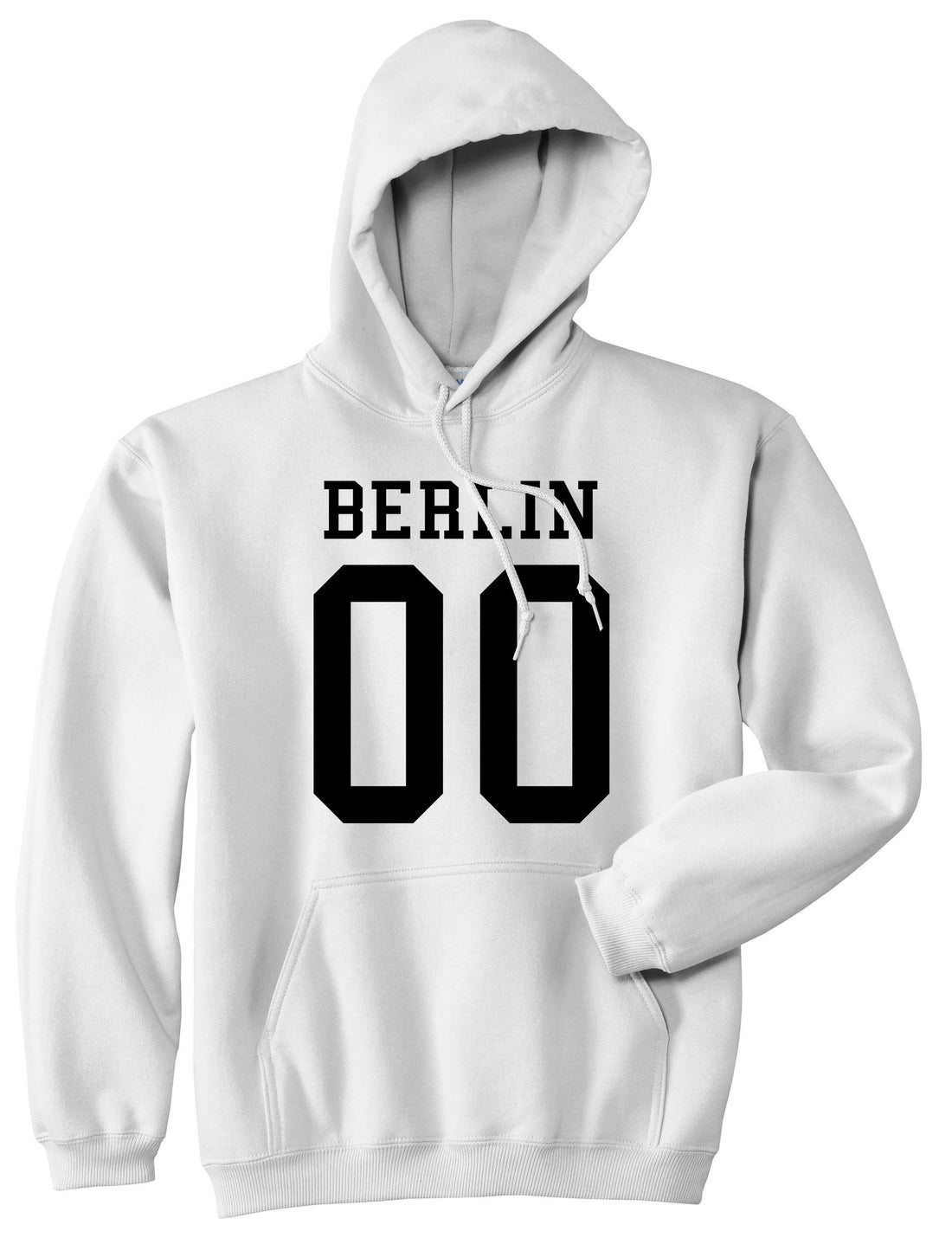 Berlin Team Jersey Germany Country Boys Kids Pullover Hoodie Hoody in White By Kings Of NY