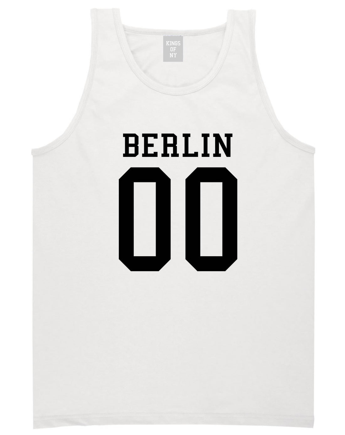 Berlin Team Jersey Germany Country Tank Top in White By Kings Of NY