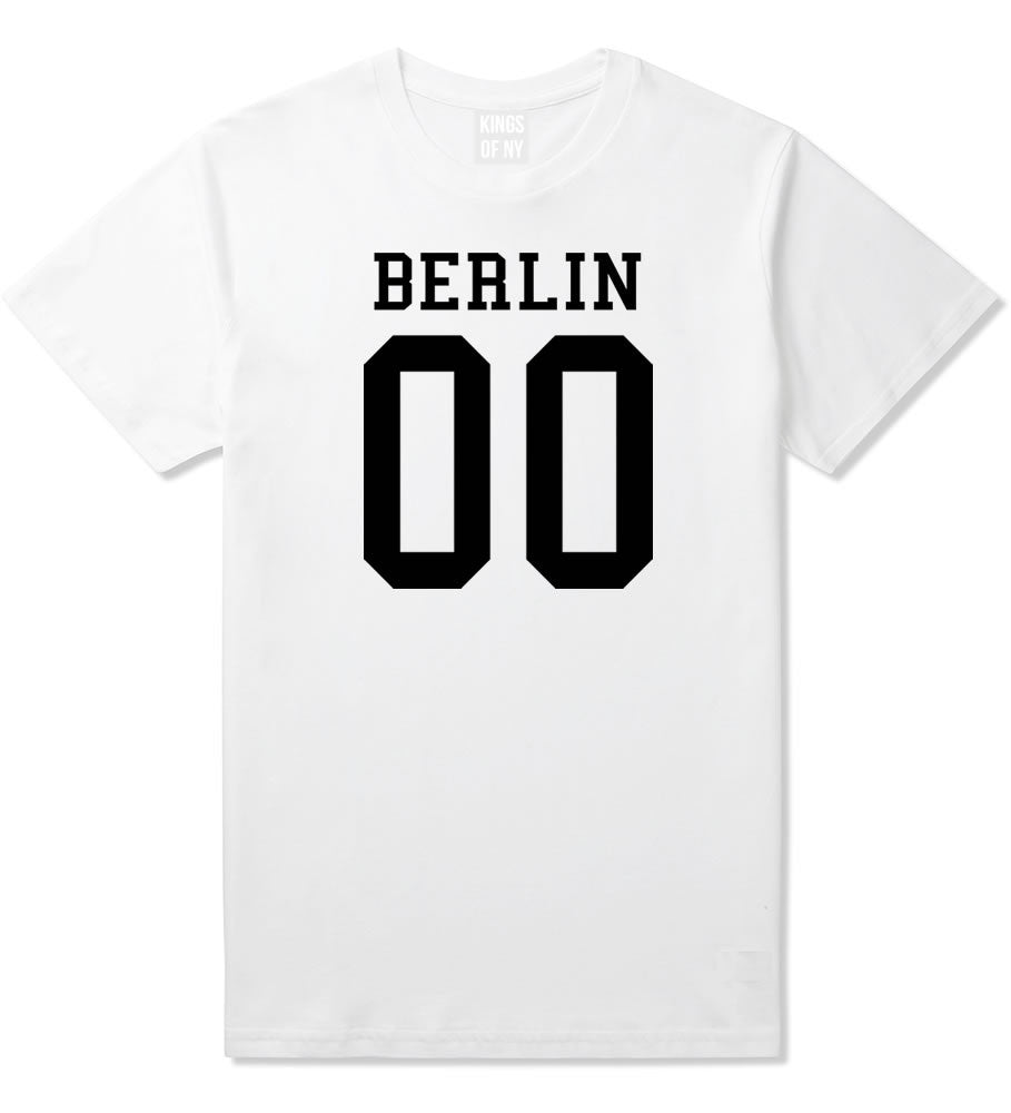 Berlin Team Jersey Germany Country T-Shirt in White By Kings Of NY