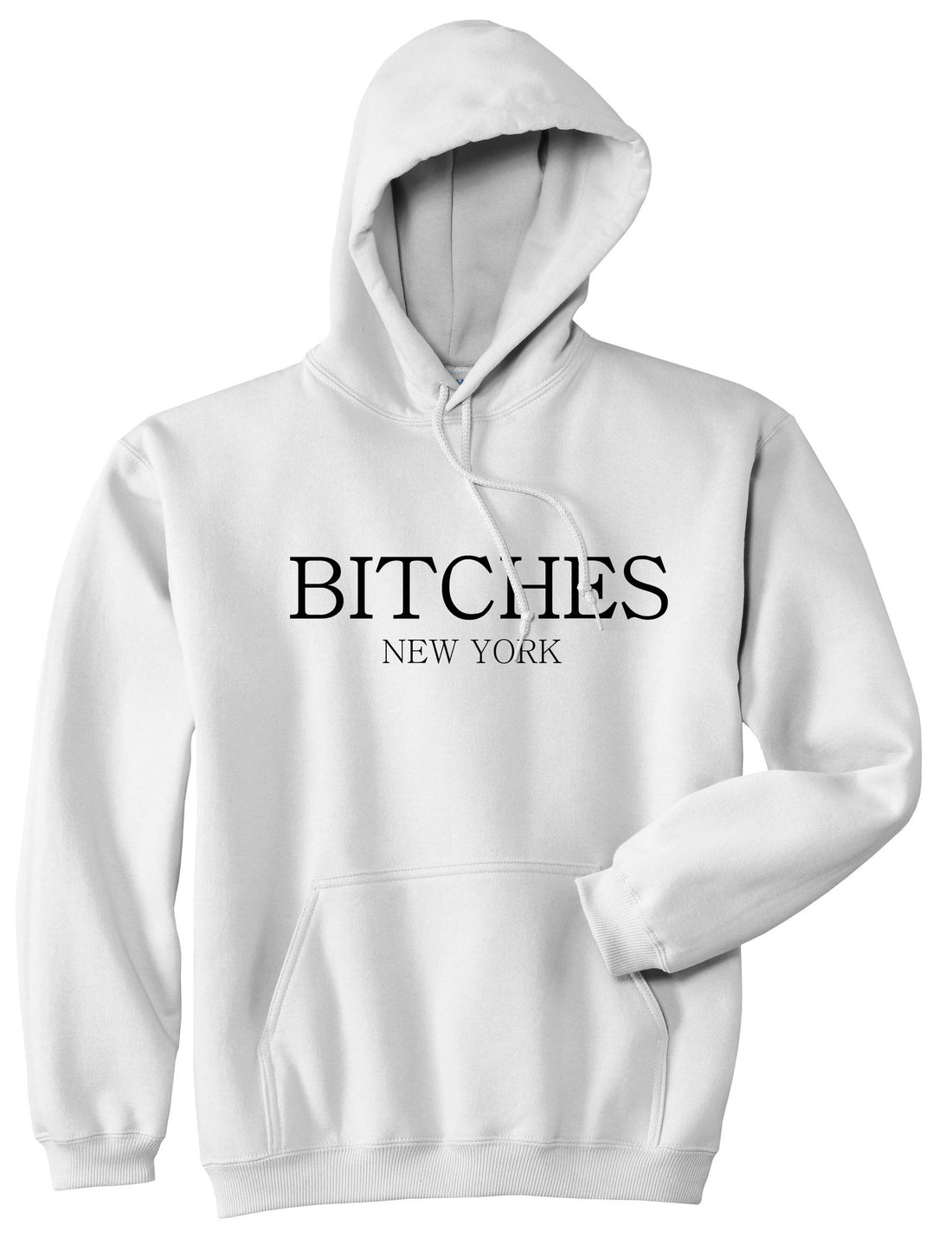  Bitches New York Pullover Hoodie Hoody in White by Kings Of NY