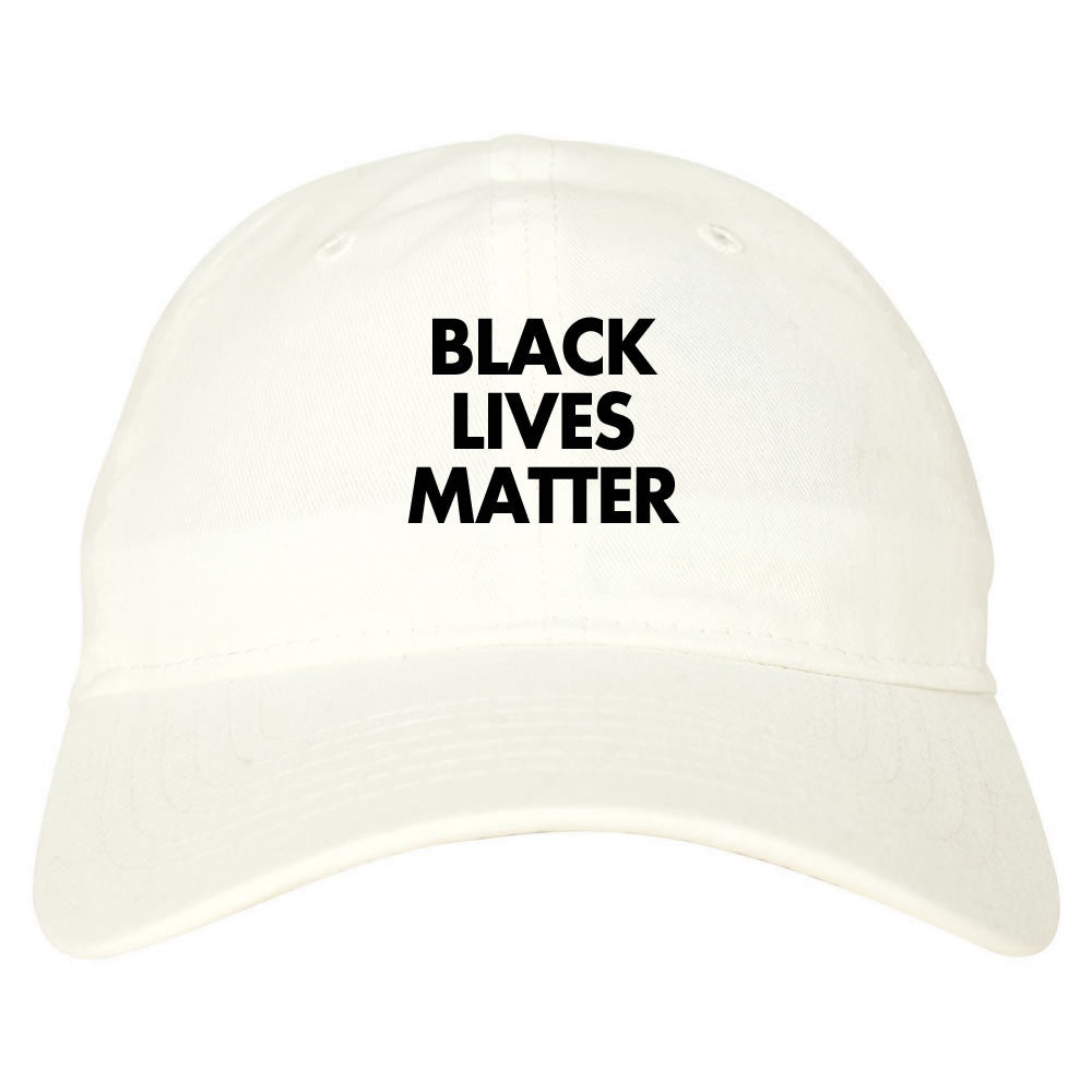Black Lives Matter Dad Hat in White