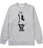Stripper Booty Twerk Crewneck Sweatshirt in Grey By Kings Of NY