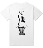 Stripper Booty Twerk T-Shirt in White By Kings Of NY