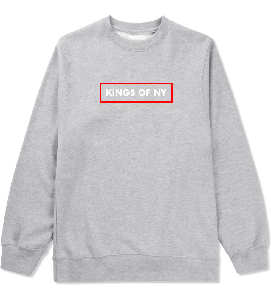 Outline Box Logo Football Crewneck Sweatshirt