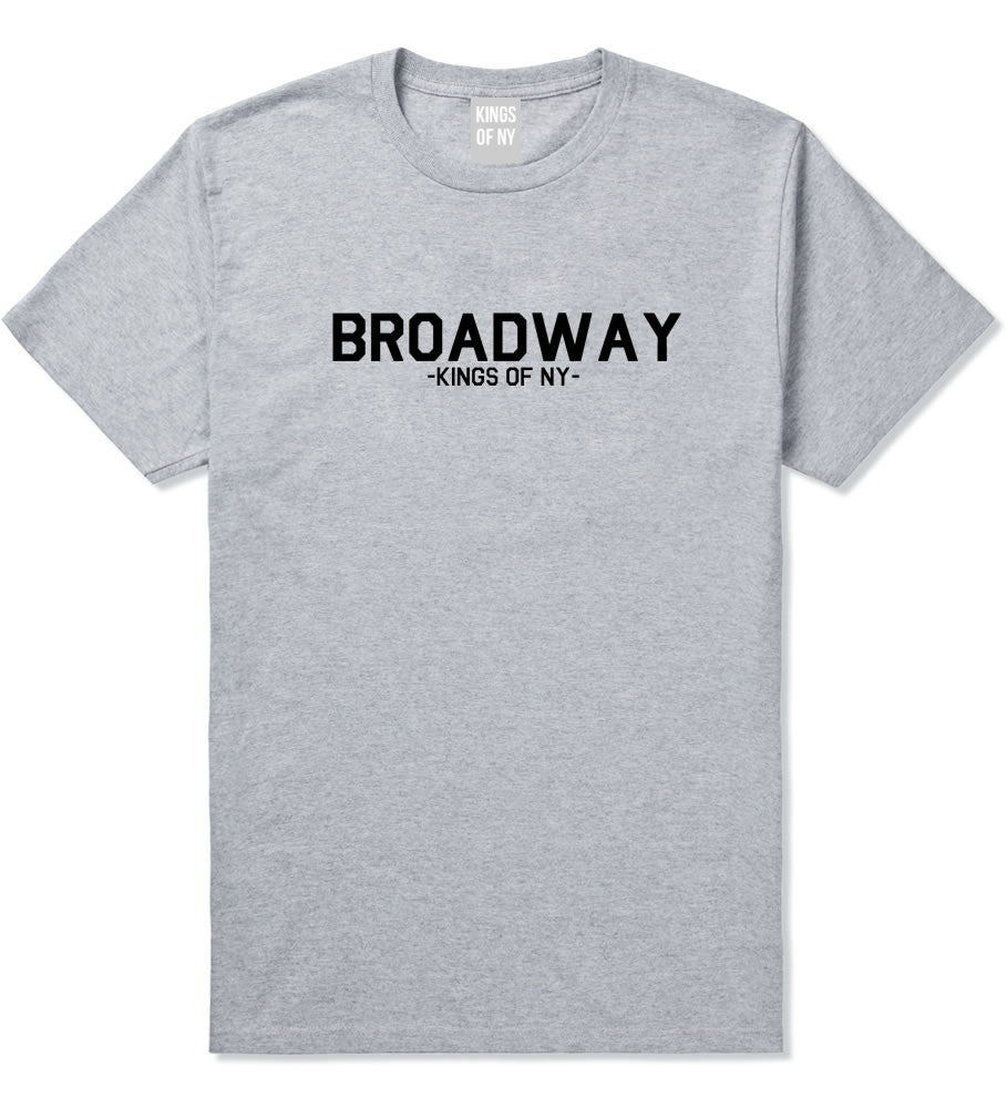 Broadway NYC New York T-Shirt in Grey