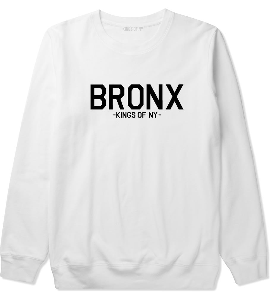 BRONX Boro Borough New York Crewneck Sweatshirt in White