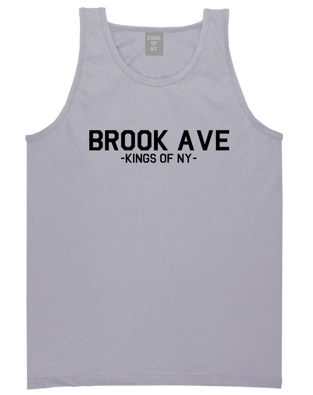 Brook Ave South Bronx New York Tank Top in Grey