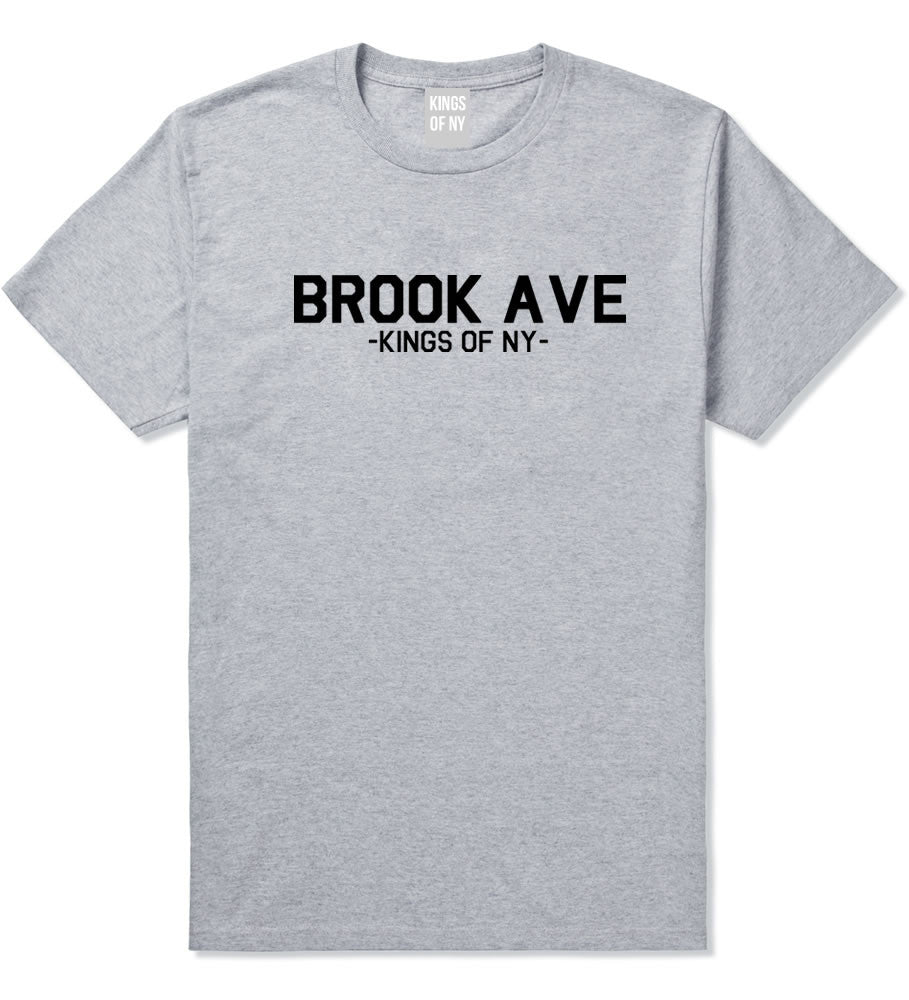 Brook Ave South Bronx New York T-Shirt in Grey
