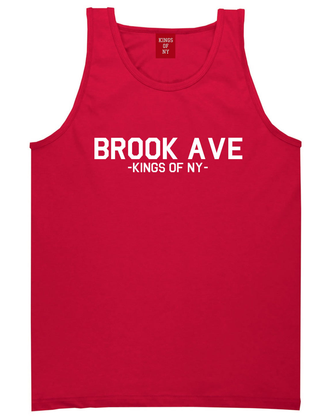 Brook Ave South Bronx New York Tank Top in Red