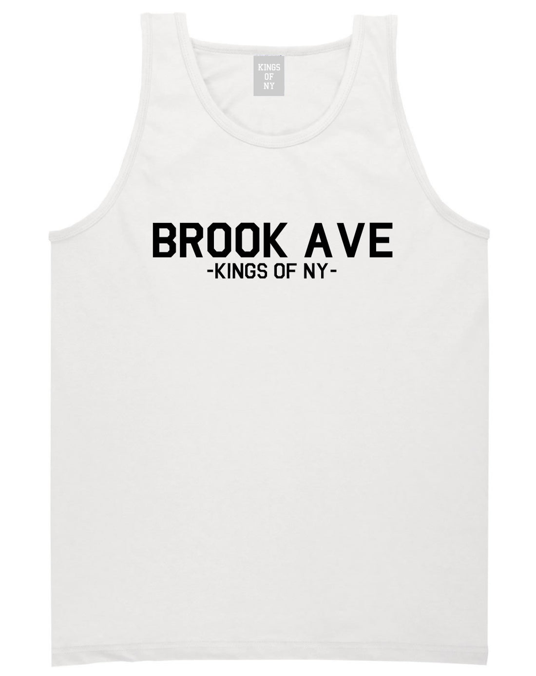 Brook Ave South Bronx New York Tank Top in White