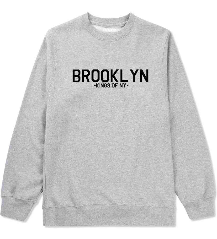 Brooklyn Boro Borough New York Crewneck Sweatshirt in Grey