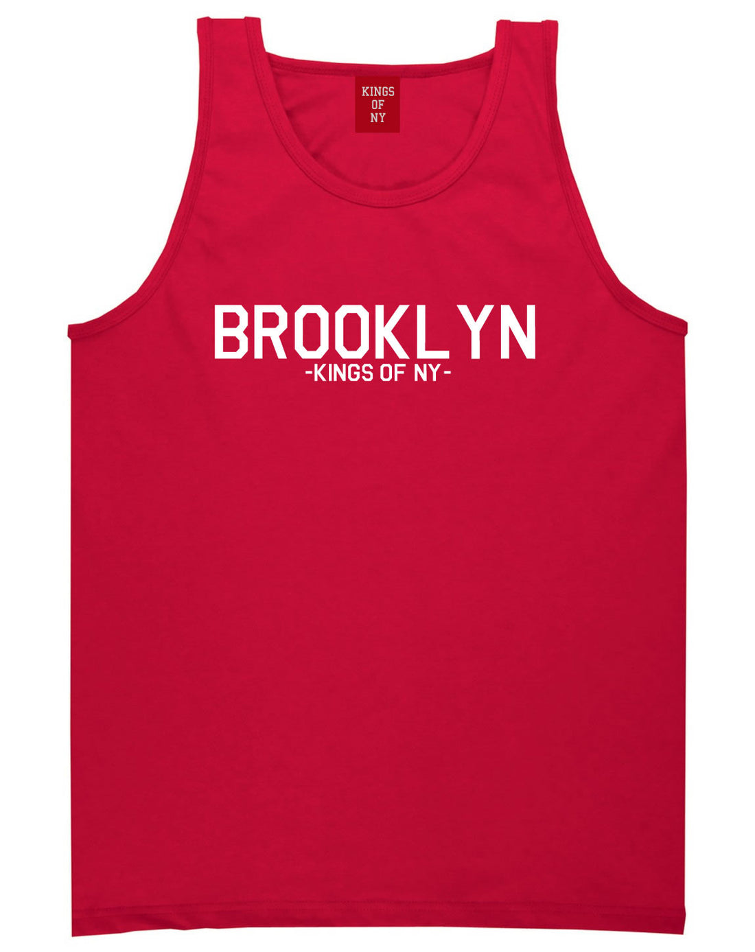 Brooklyn Boro Borough New York Tank Top in Red