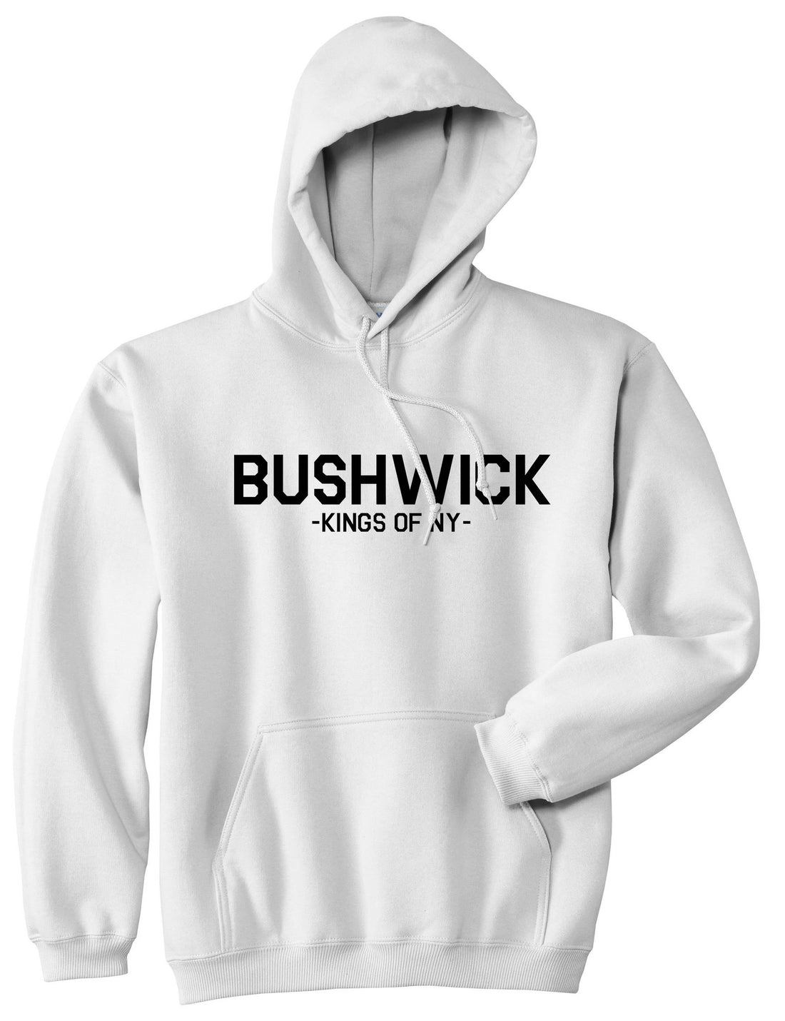 Bushwick Brooklyn New York Pullover Hoodie Hoody in White