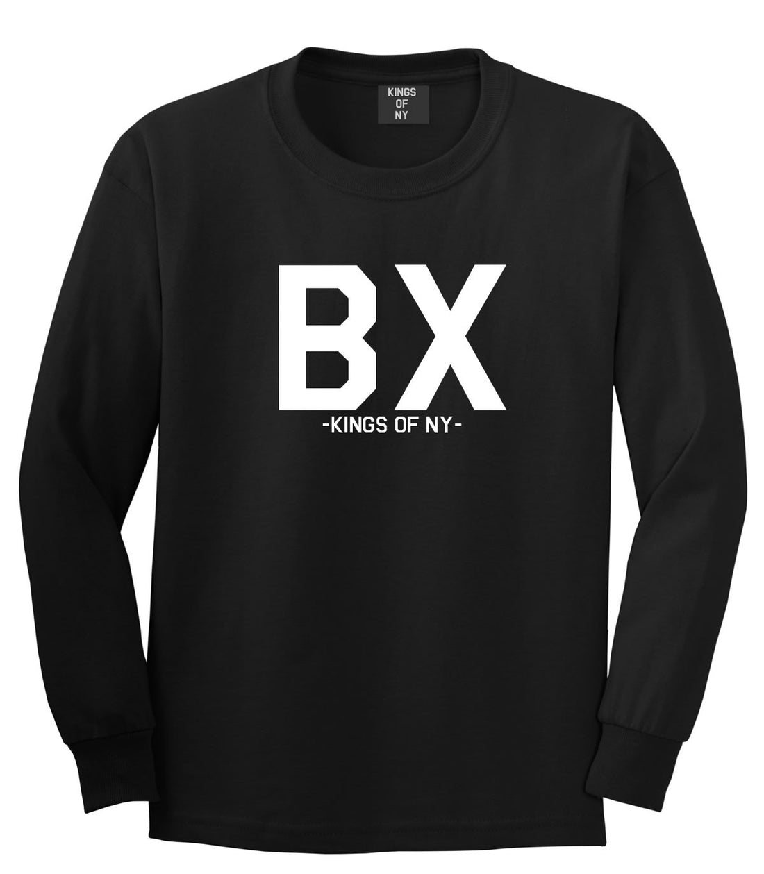 BX Bronx New York Long Sleeve T-Shirt in Black