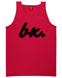 Bx The Bronx Script Tank Top in Red By Kings Of NY