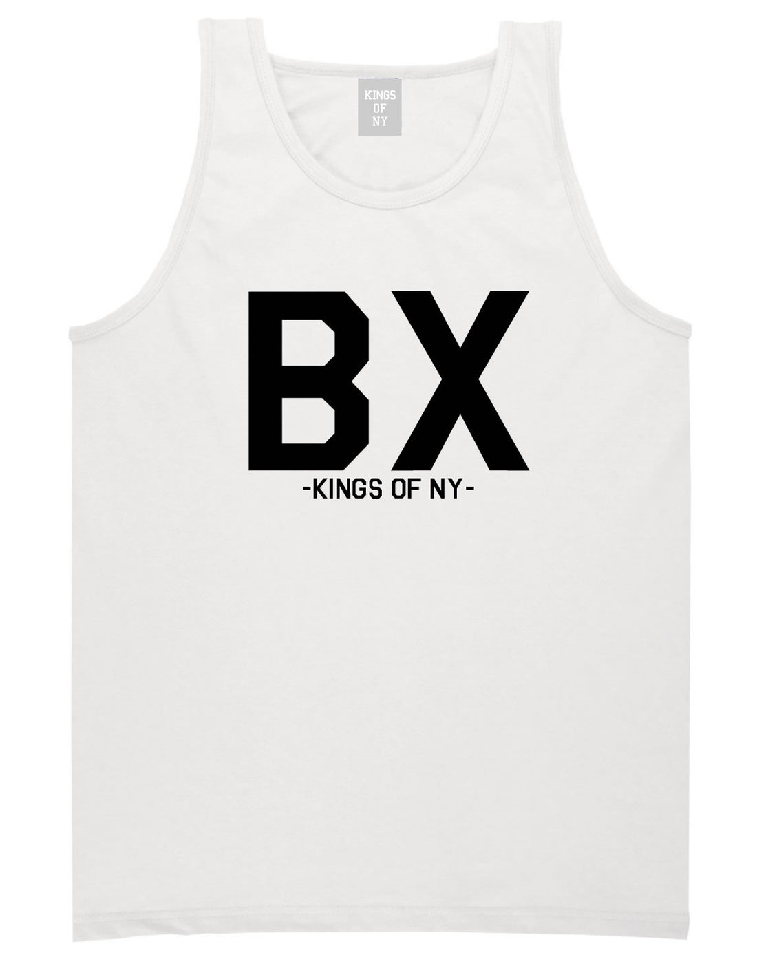 BX Bronx New York Tank Top in White