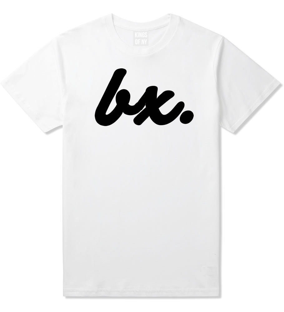 Bx The Bronx Script T-Shirt in White By Kings Of NY