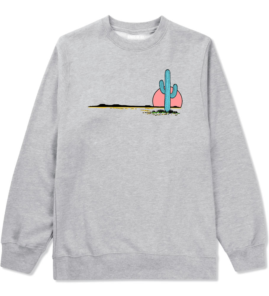 Cactus Sunrise Crewneck Sweatshirt By Kings Of NY