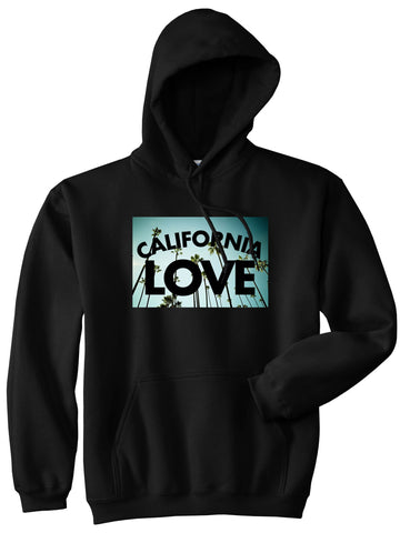 California Love Cali Palm Trees Pullover Hoodie in Black By Kings Of NY