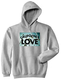 California Love Cali Palm Trees Pullover Hoodie in Grey By Kings Of NY